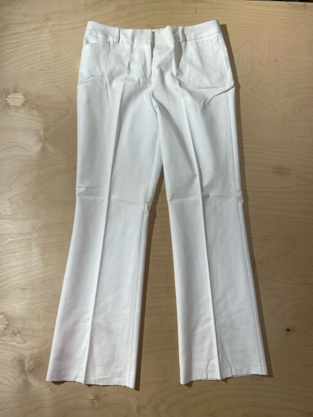 Worthington White Modern Fit Dress Pants Needs Hemmed 8 (RB) - Picture 2 of 9